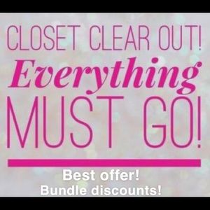 Closet clean out! Shirts, purses, shoes & more!!